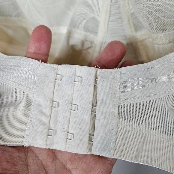 Elomi Kristie Soft Cup Side Support Bra 52H Ivory Wireless 58501 - Picture 6 of 10